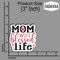 (3Pcs) Mom Wife Blessed Life Floral Sticker, Pretty Mom Mama Decal, Celebrate Your Mom Gigi Love, Gifts for Grandma Mum Decoration Books Laptops Phones Waterproof Vinyl Water Bottle Gifts 3"x2.8" Inch